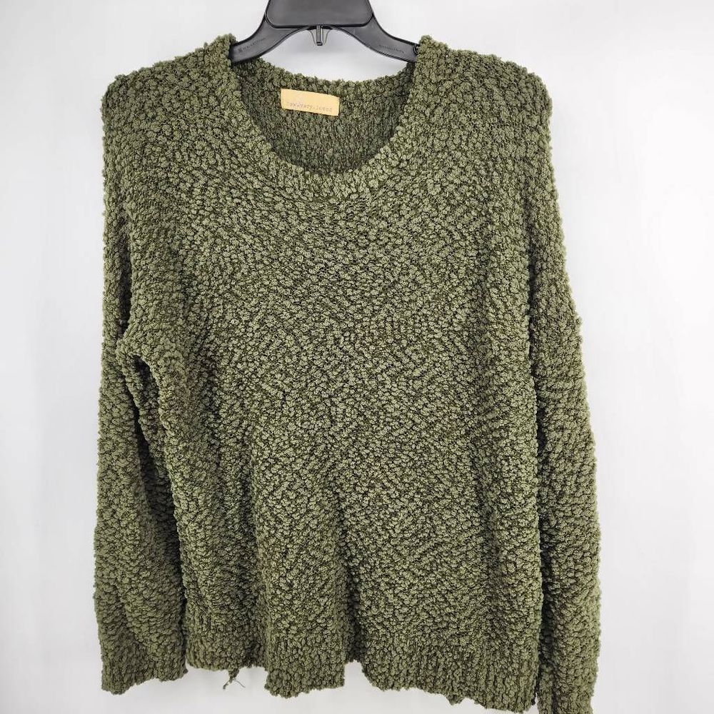How Very Loved Green Wooly Fuzzy Sweater Women's Plus 1X